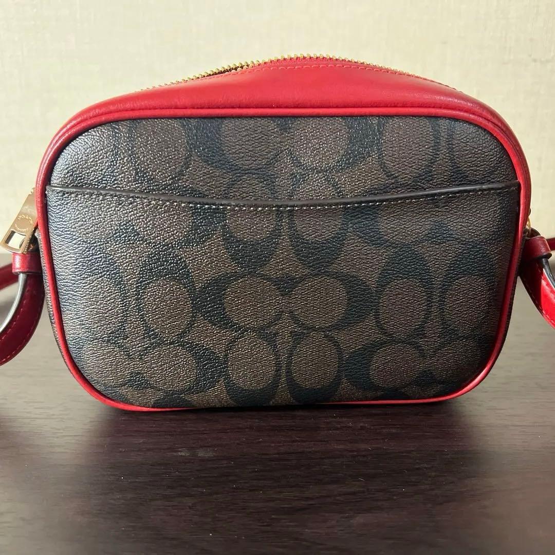 し*ぃ様 COACH ショルダーバッグ ブラウン/レッド