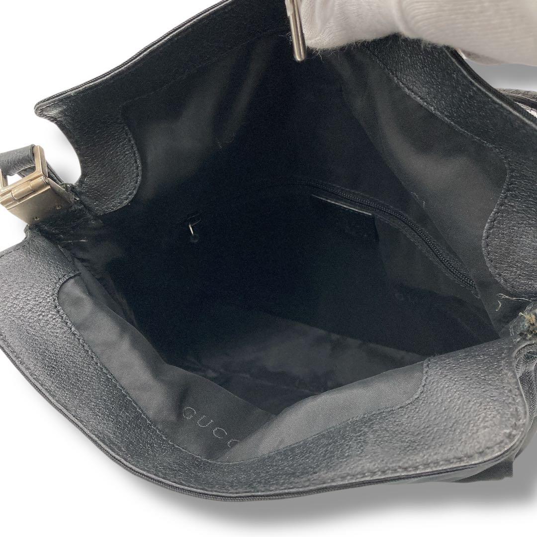 グッチ ハンドバッグ ワンショルダー ジャッキー ブラック レザー