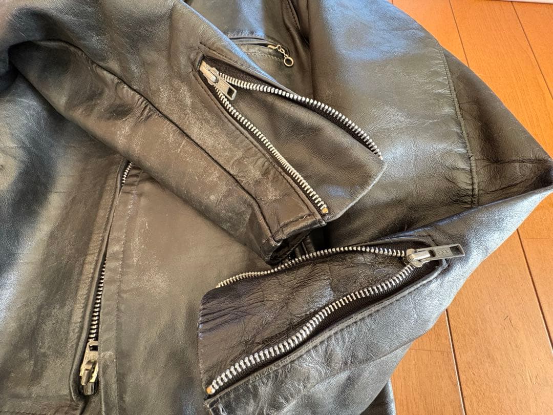 ショット schott レザージャケット ボアライナー付属 38 革　ライダース