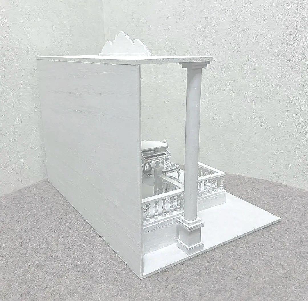 t*e様 ★ミニチュア　グランドピアノとハープのステージ