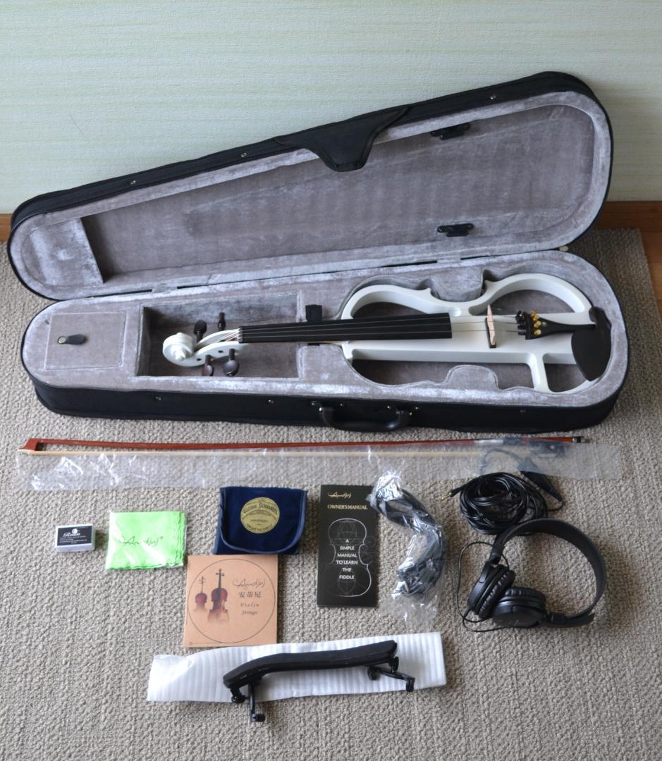 【極美品】サイレント エレキ バイオリン HVPV-30　ヘッドホン付き