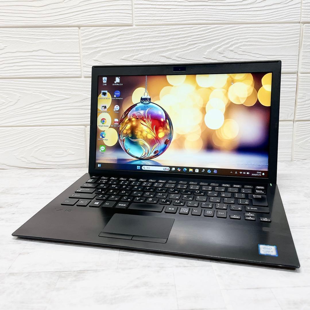 超軽量✨高性能8世代 ノートパソコン SSD VAIO カメラ A4 持ち運び