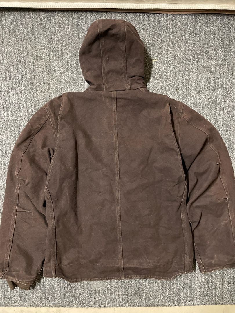 O*)様 ら*様 Carhartt フード付きブラウンジャケット