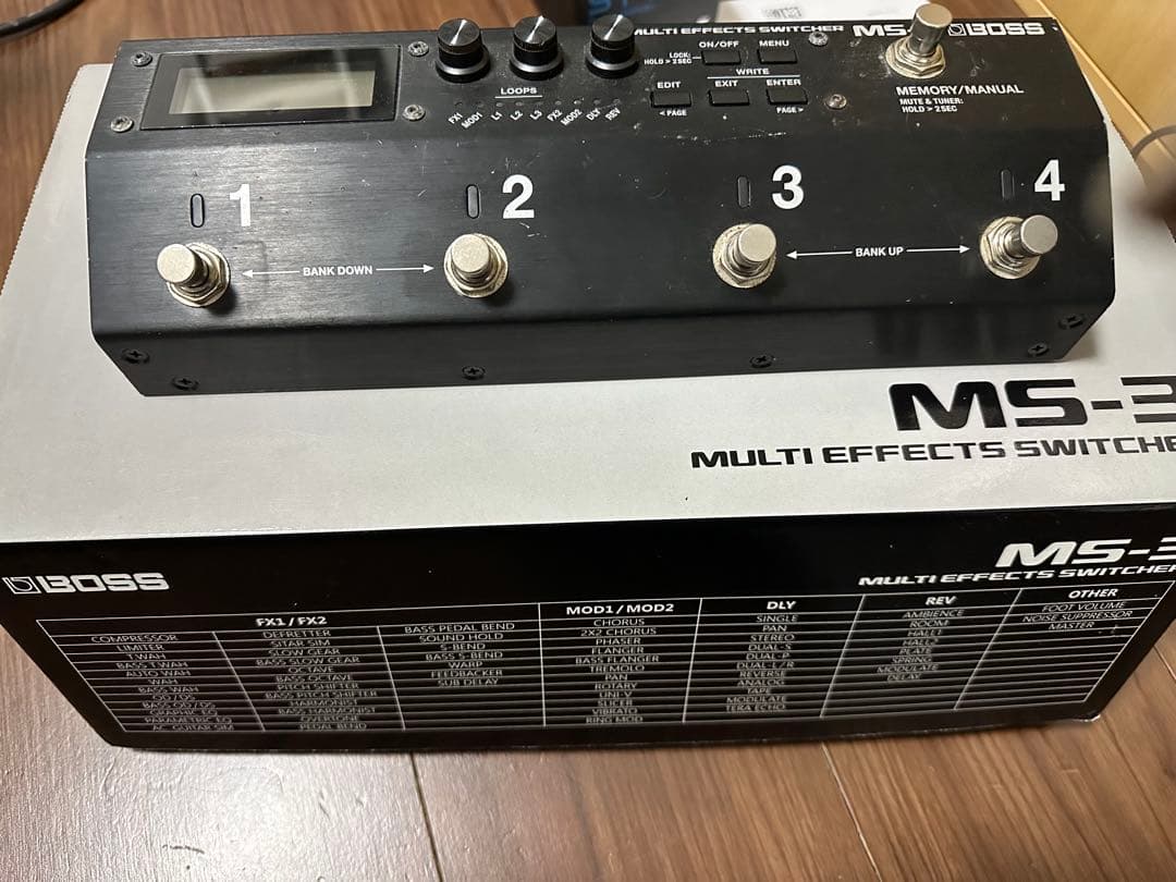 t*a様 BOSS MS-3 マルチエフェクトスイッチャー 箱&説明書付き