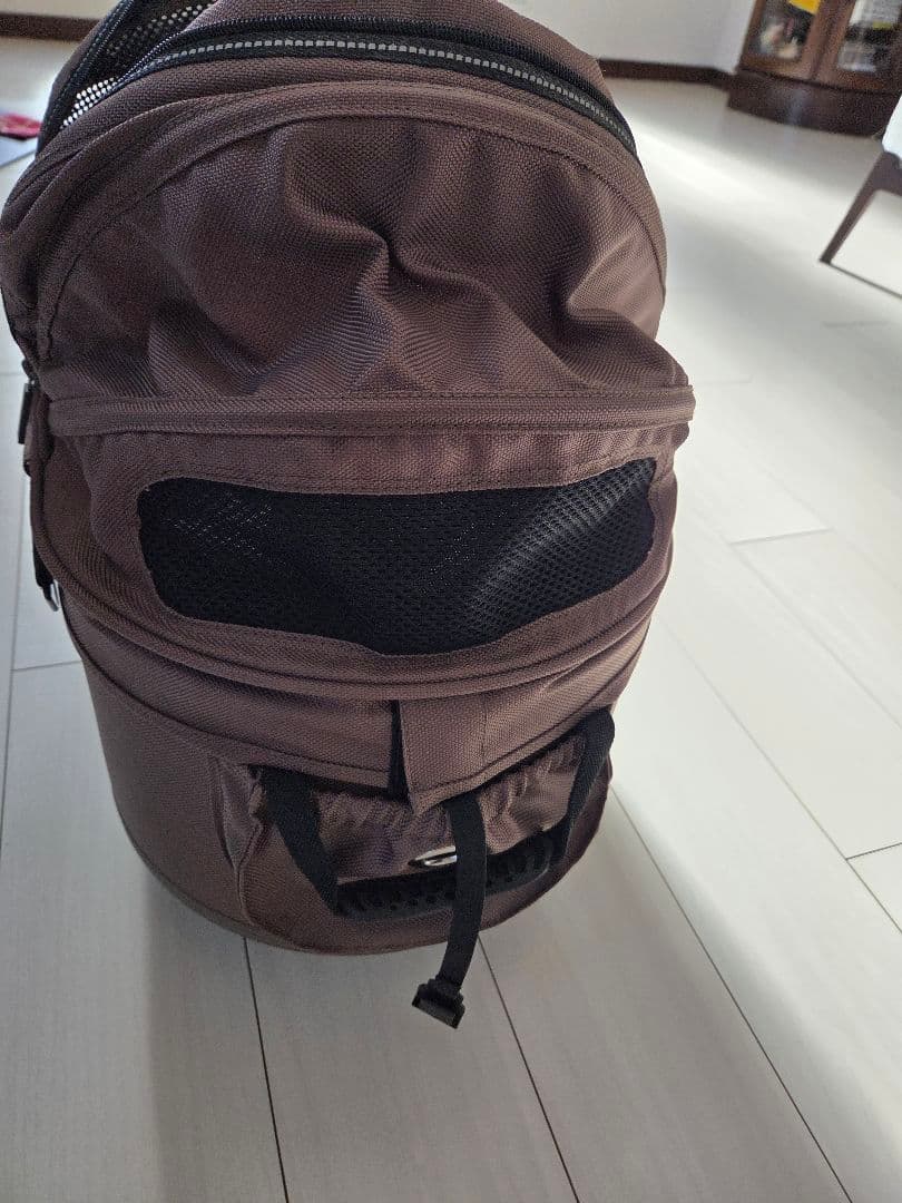 AirBuggy 犬用カート ブラウン メッシュカバー付き