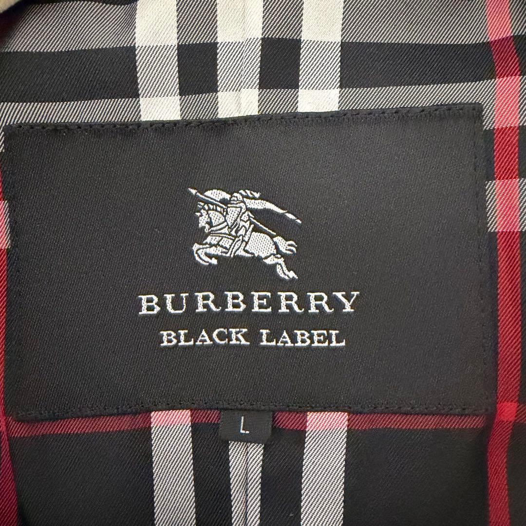 美品⭐︎バーバリーブラックレーベル カシミヤ混 銀ボタン　ノバチェック