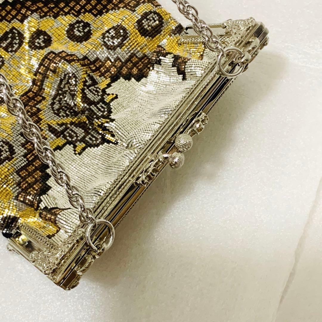 【超希少】Karat キャラット メタルビーズ バッグ チェーン 両面模様 総柄