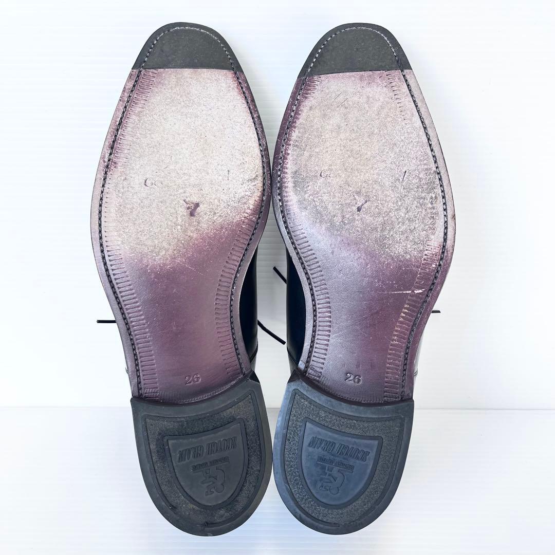 極美品✨ 限定モデル スコッチグレイン ストレートチップ 26cm T0016