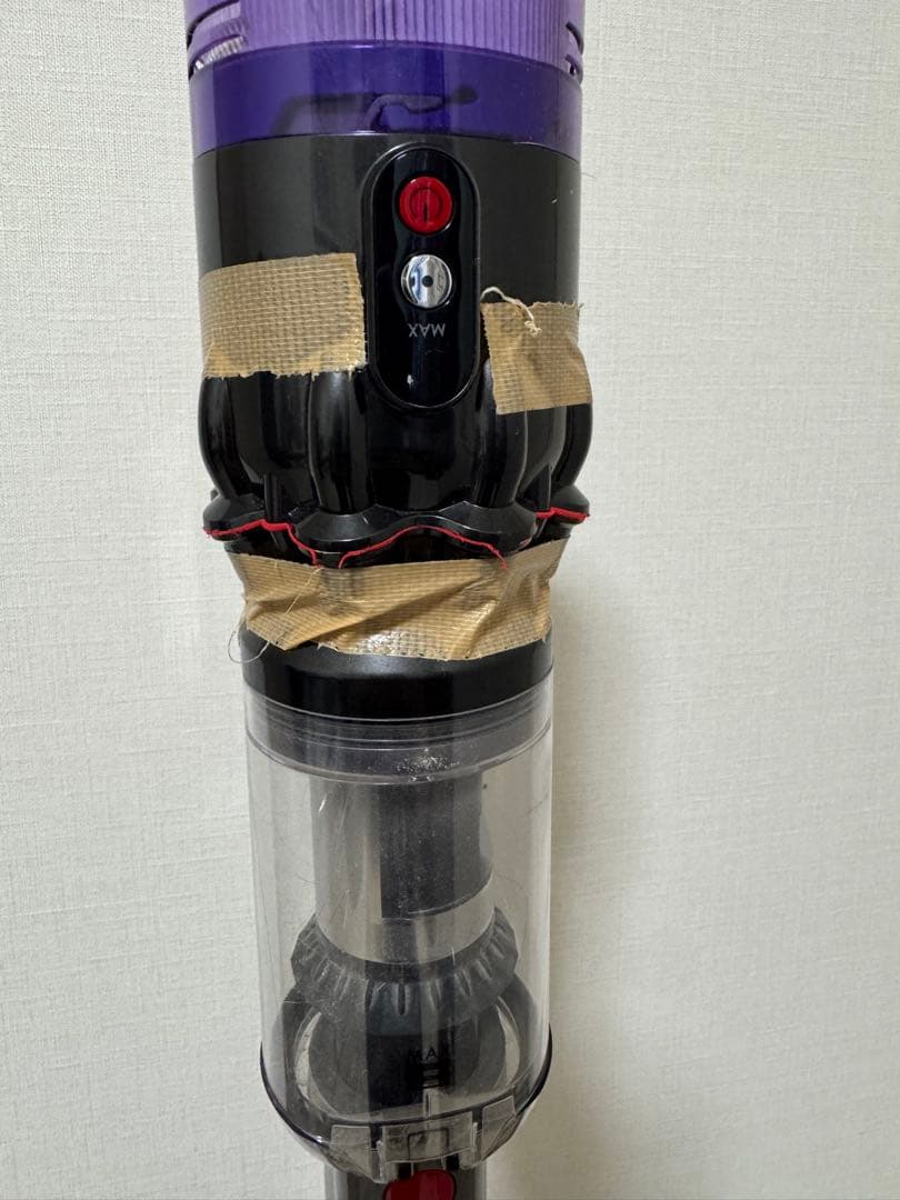 Dyson 掃除機 ブラック パープル SV21 純正スタンド付き ジャンク品