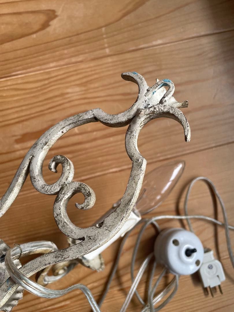 ブラケット　ライト　インテリア　ロウソク型　ヴィンテージ　陶スイッチ　照明　壁