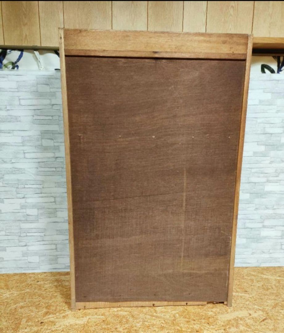 ヴィンテージ　無垢材　棚　清掃済み　アンティーク　レトロ　キャビネット