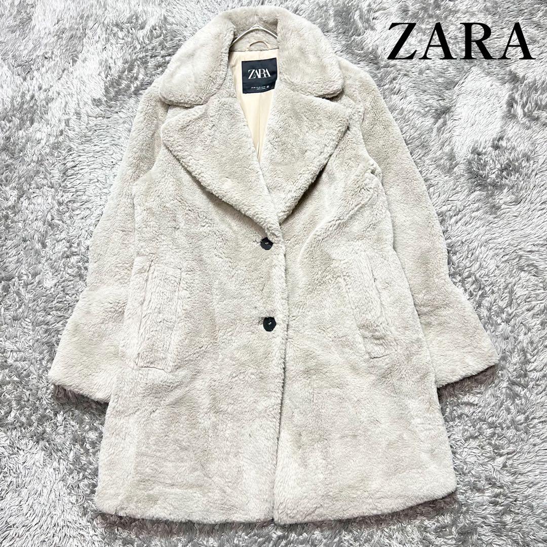 ZARA レディース テディベアコート エコファー XS 使用感のない美品