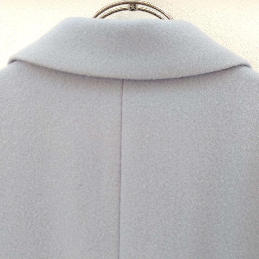 美品✨ANAYI アナイ メルトンチェスターコート サックス 水色 36