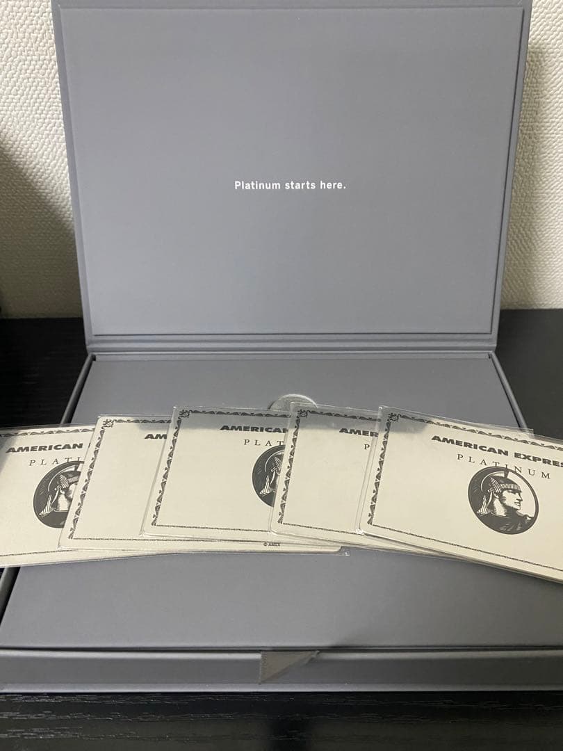 【最新版新品】アメリカンエキスプレス　プラチナカガミ　5枚セット