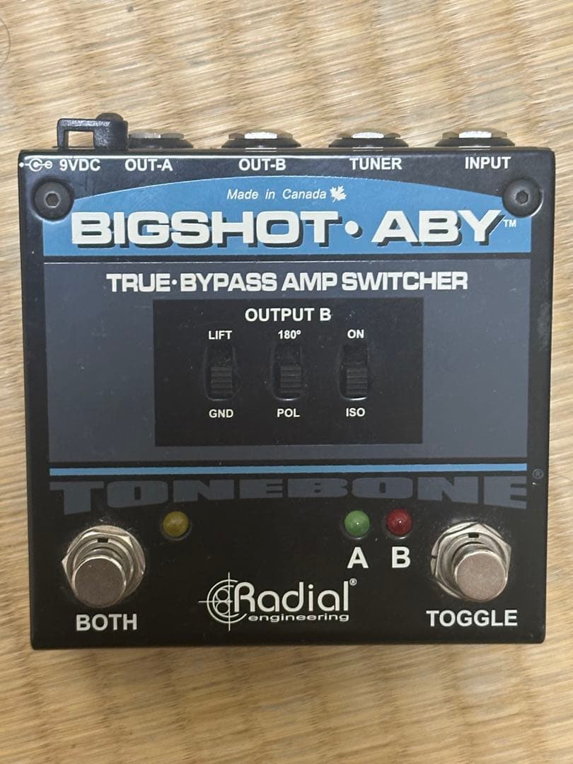 Radial BIGSHOT ABY トゥルーバイパスアンプスイッチャーラジアル