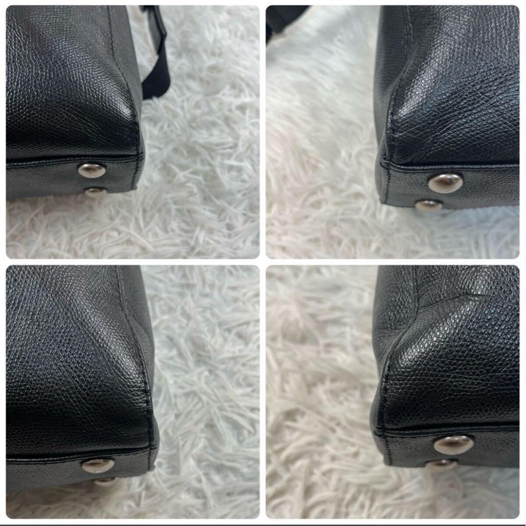 Paul Smith 2way レザー シボ革 斜め掛け A4 メンズ 黒