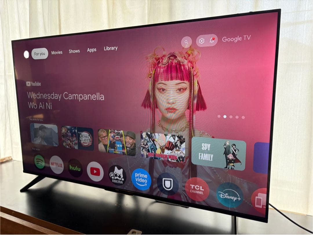 【送料込み 早い者勝ち】TCL 50V型 4K 50P635 2022年モデル