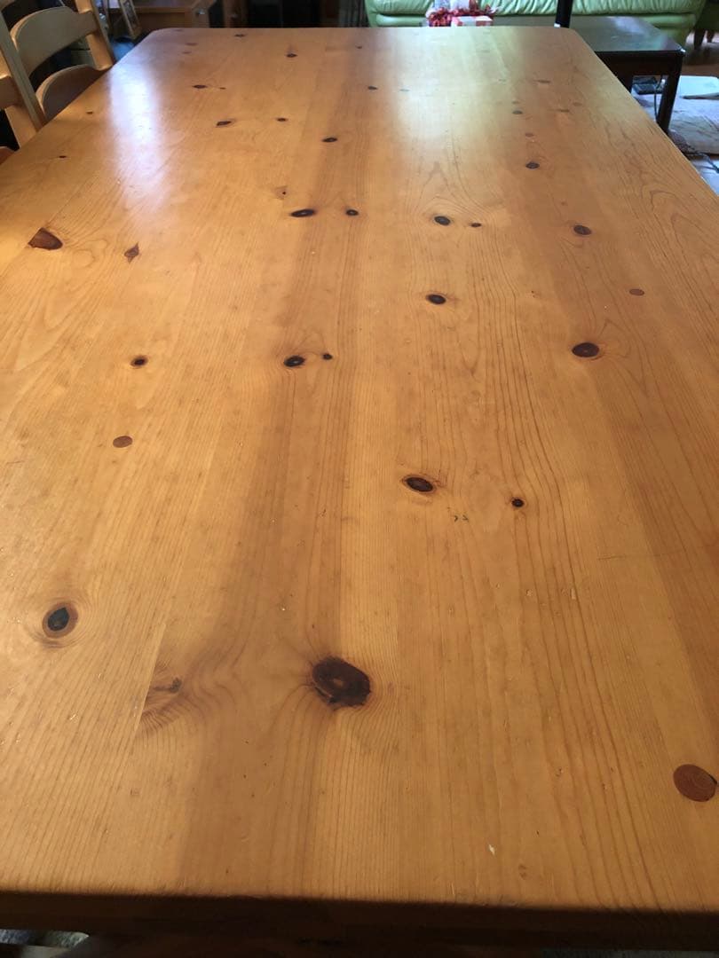 ダイニングテーブル（200cm）　ベンチ椅子セット【引取限定】