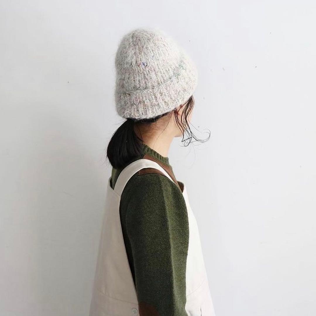 Karakoram アルパカウールシルクリブハット