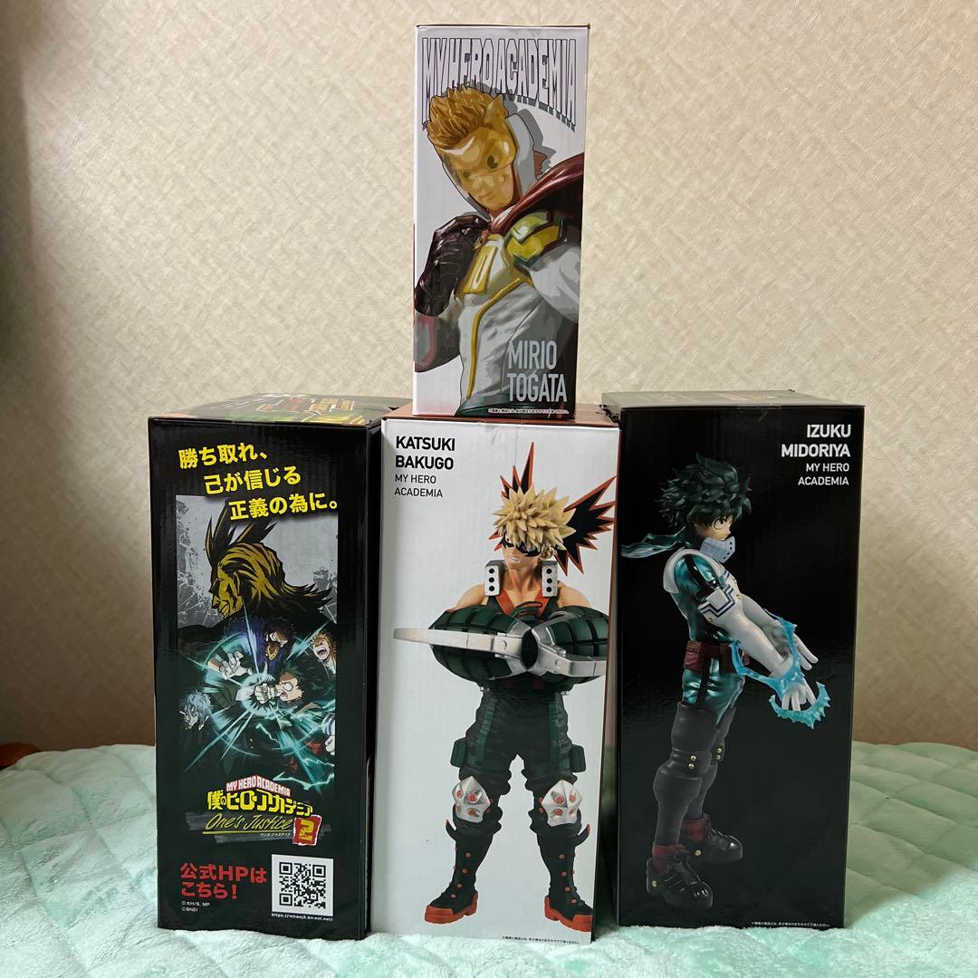 僕のヒーローアカデミア　一番くじ　フィギュア　緑谷出久　爆豪勝己　通形ミリオ