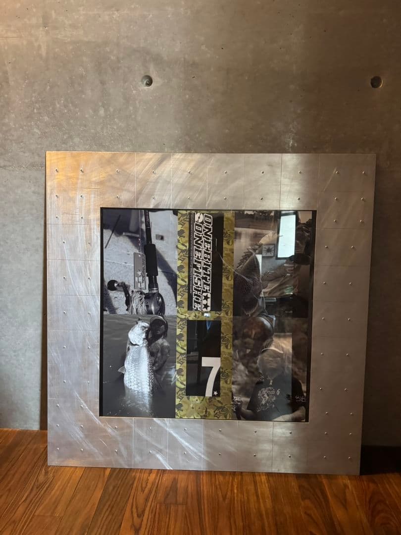 900×900　アルミ製　特注　1点物　額縁