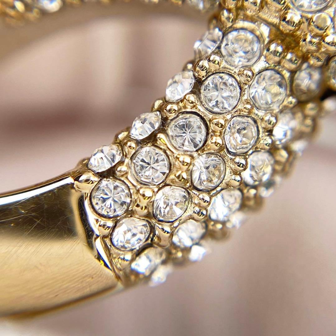 CHANEL ゴールド ブローチ ココマーク　ロゴ　ラインストーン