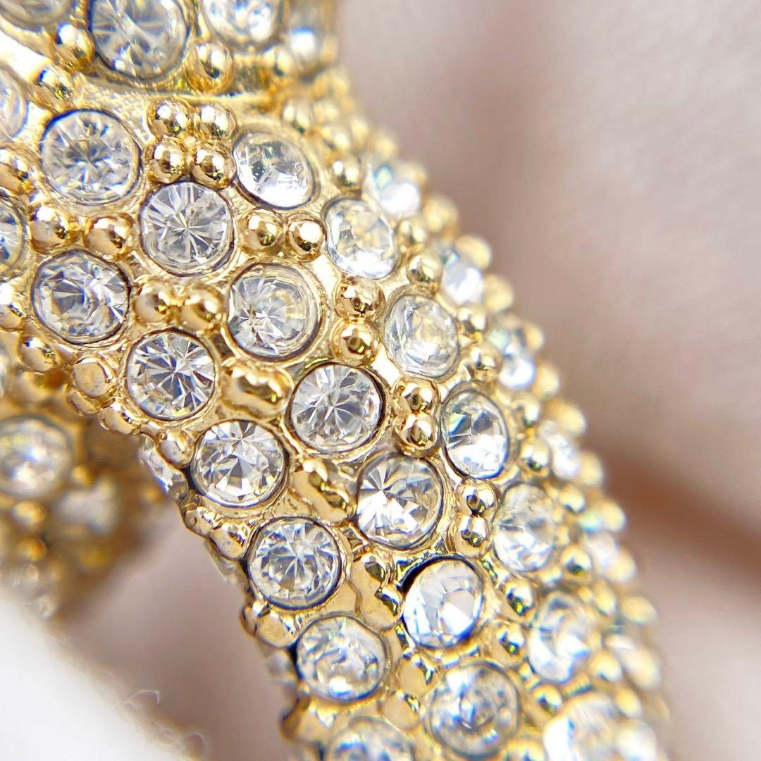 CHANEL ゴールド ブローチ ココマーク　ロゴ　ラインストーン