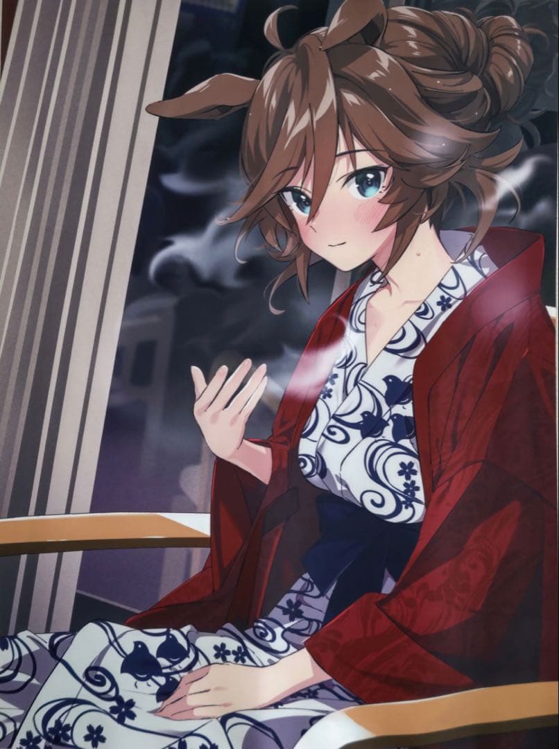 たろうまるん　ウマ娘　CBタペストリー　勝負服・湯けむりver ミスターシービー