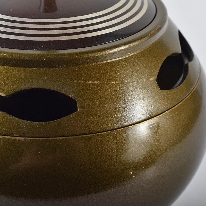 人間国宝　中川衛作　銀象嵌　香りの器　香炉　ポプリ・オイル付　共箱　MR8734