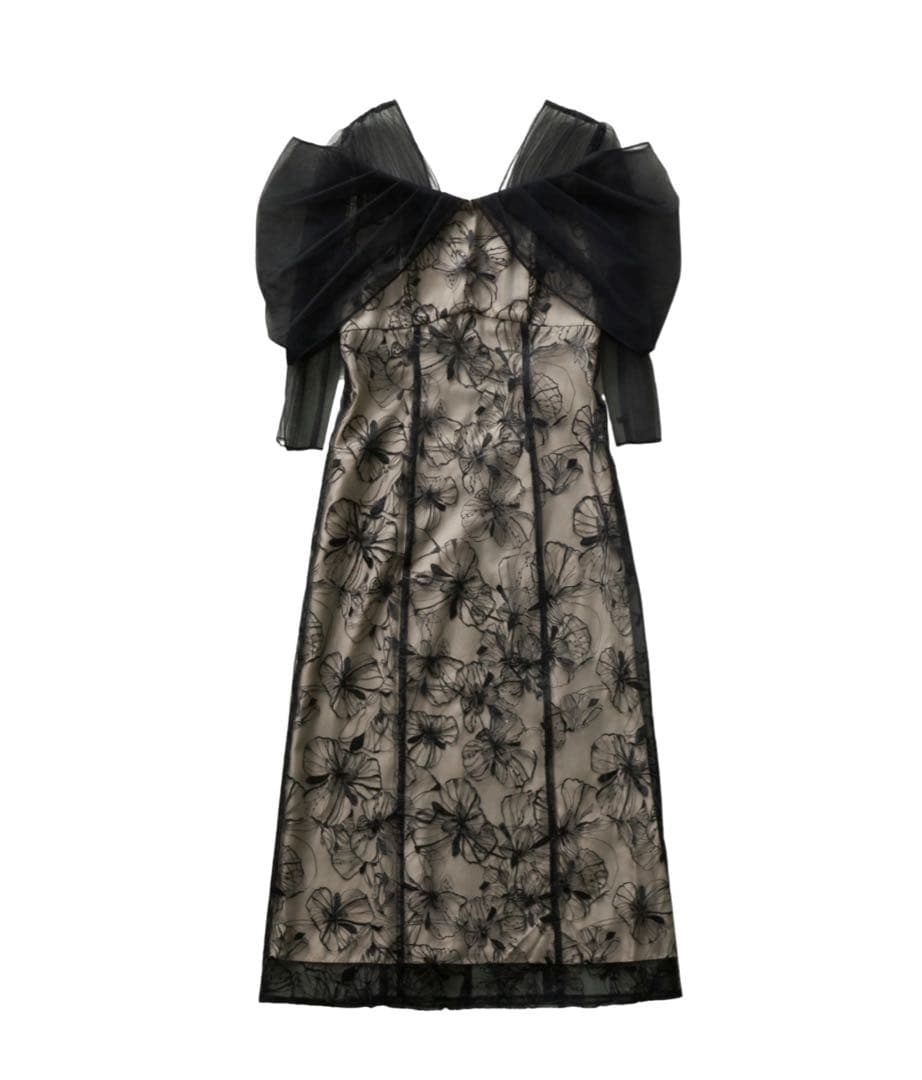 チュールドレープスパンコールドレス（ANDRESD）