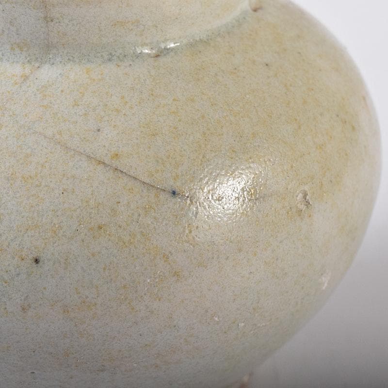 朝鮮美術　李朝　白磁　小壷　M　R7842