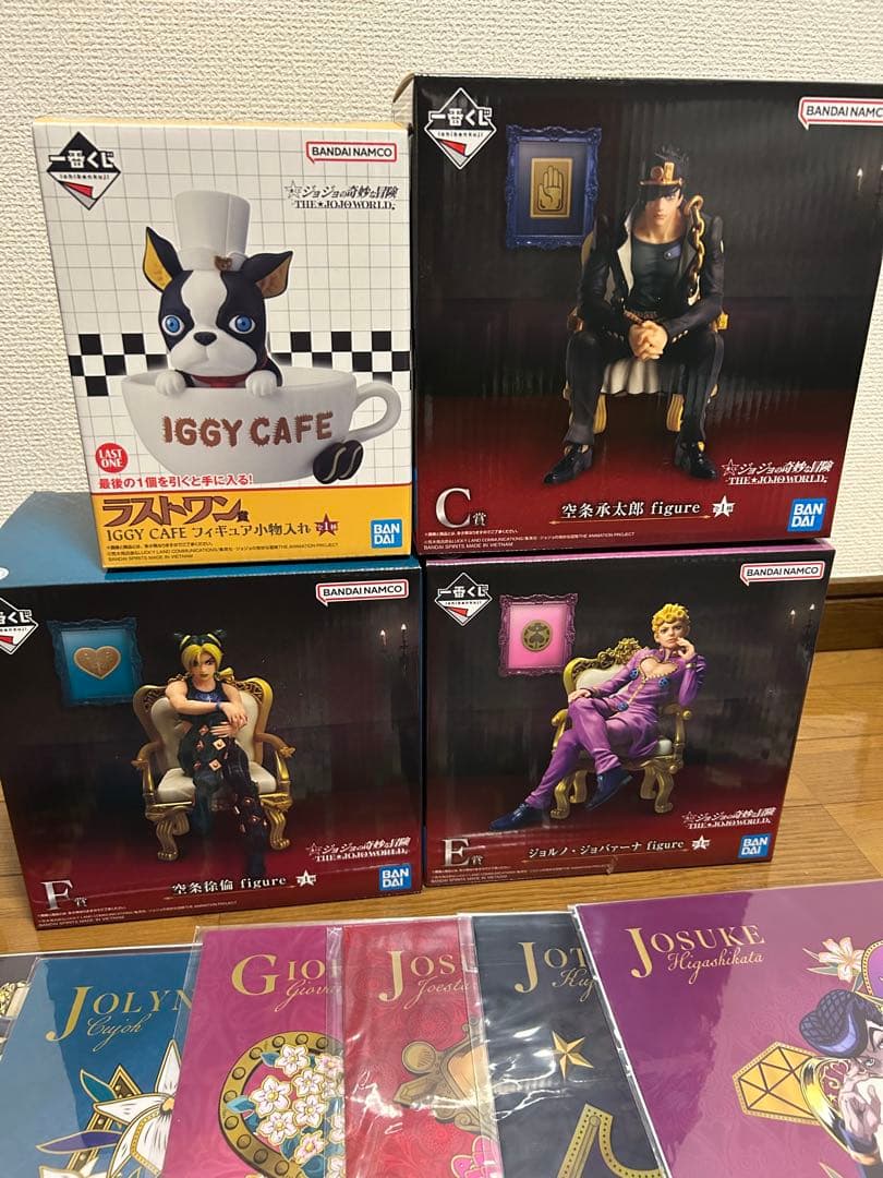 ジョジョ　一番くじ　C賞承太郎　F賞徐倫　E賞ジョルノ　フィギュア　I賞セット