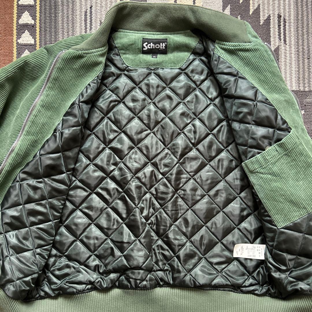 SCHOTT ショット　コーデュロイスイングトップジャケット　2XL グリーン