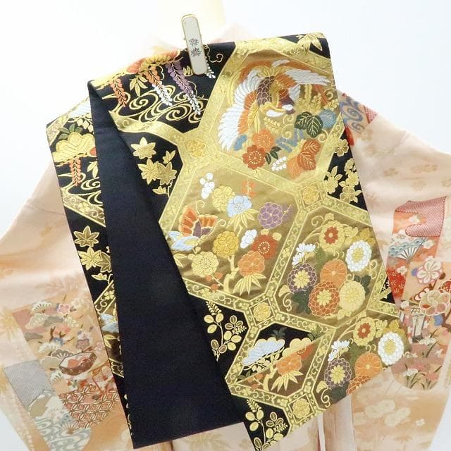 専用Y2566◇振袖 ３点セット 大丸お誂え 吾妻徳穂落款 金駒刺繡 トール