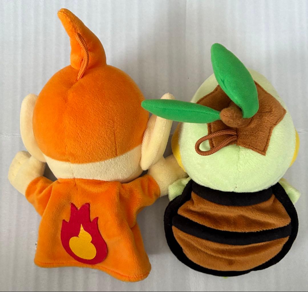 ポケットモンスター　パペット　ヒコザル　ナエトル　2種セット