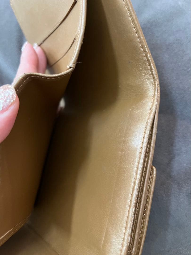 最終価格‼️ルイヴィトン 折り財布　 ベージュ　美品