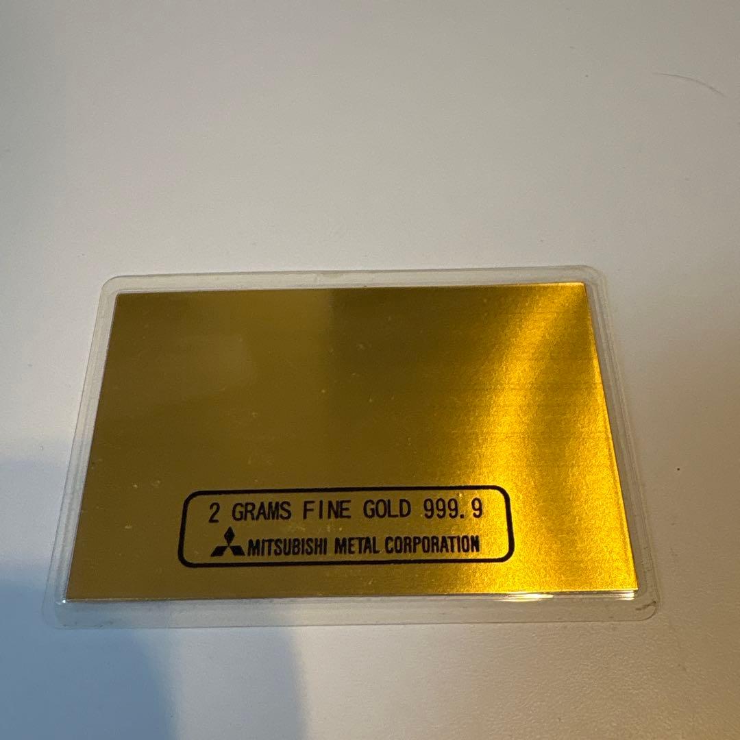 Jjjj　三菱マテリアル　純金カード　2g