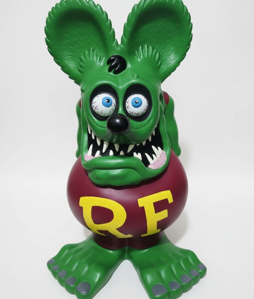 ラットフィンク　ビッグソフビバンク　ソフビ　新品　グリーン