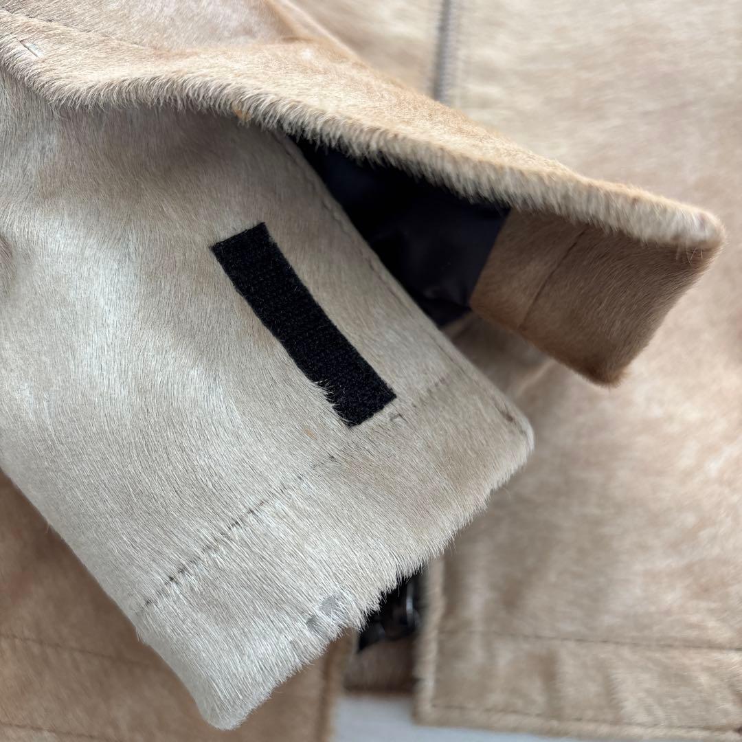 CASUAL プラダ　PRADA ハラコJKT レザーJKT ファー付き