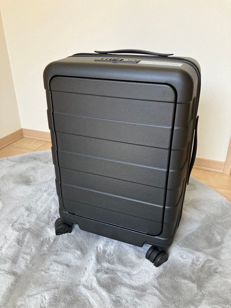 【未使用】無印良品　バーを自由に調節できる　フロントオープンキャリーケース