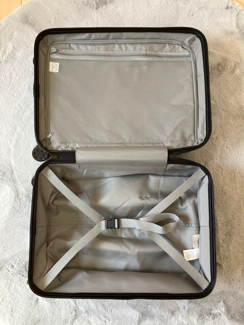 【未使用】無印良品　バーを自由に調節できる　フロントオープンキャリーケース