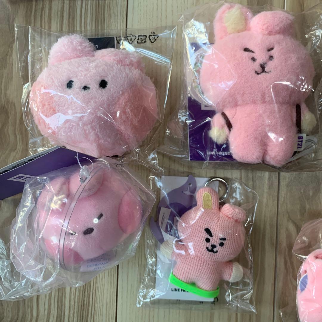 新品未開封　BT21 COOKY 公式ぬいぐるみ等まとめ売り　18個セット　レア