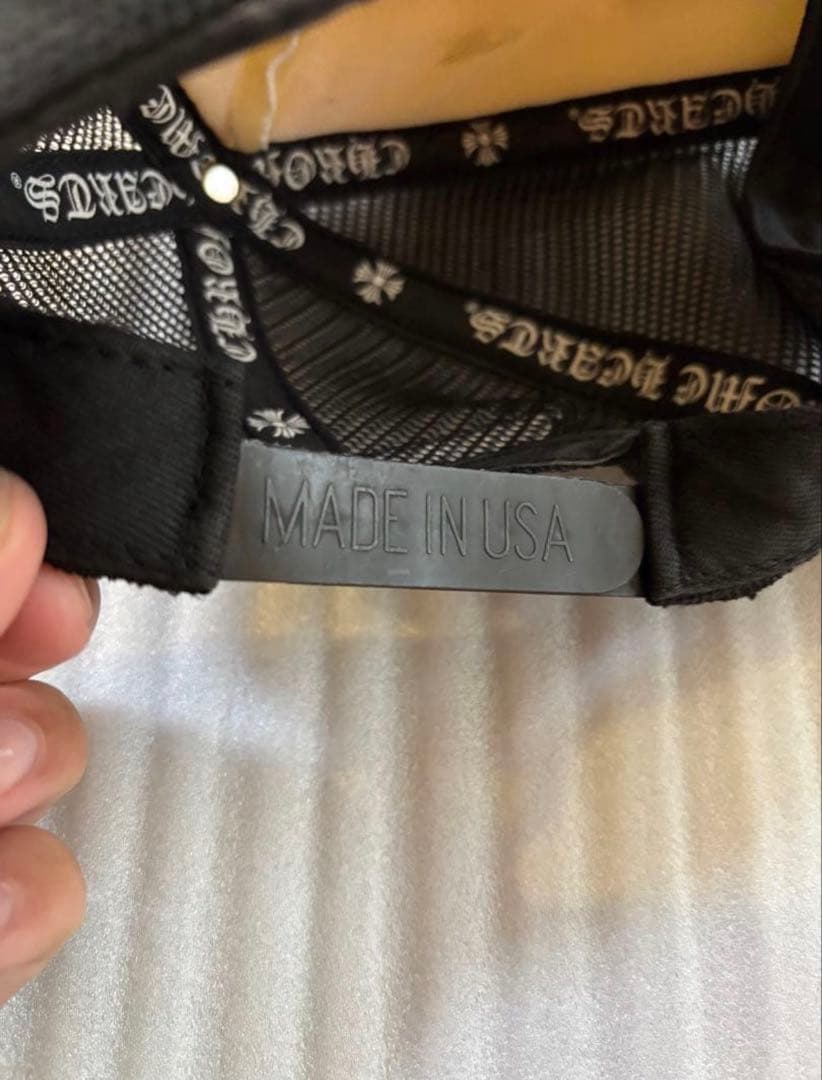 正規品希少CHROME HEARTS メッシュキャップ ホワイト/ブラック