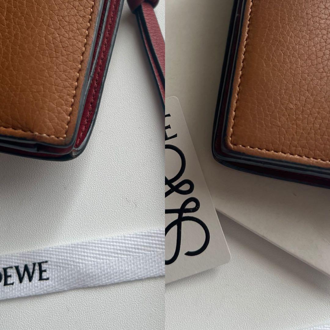 64 美品 LOEWE ロエベ 2つ折り財布