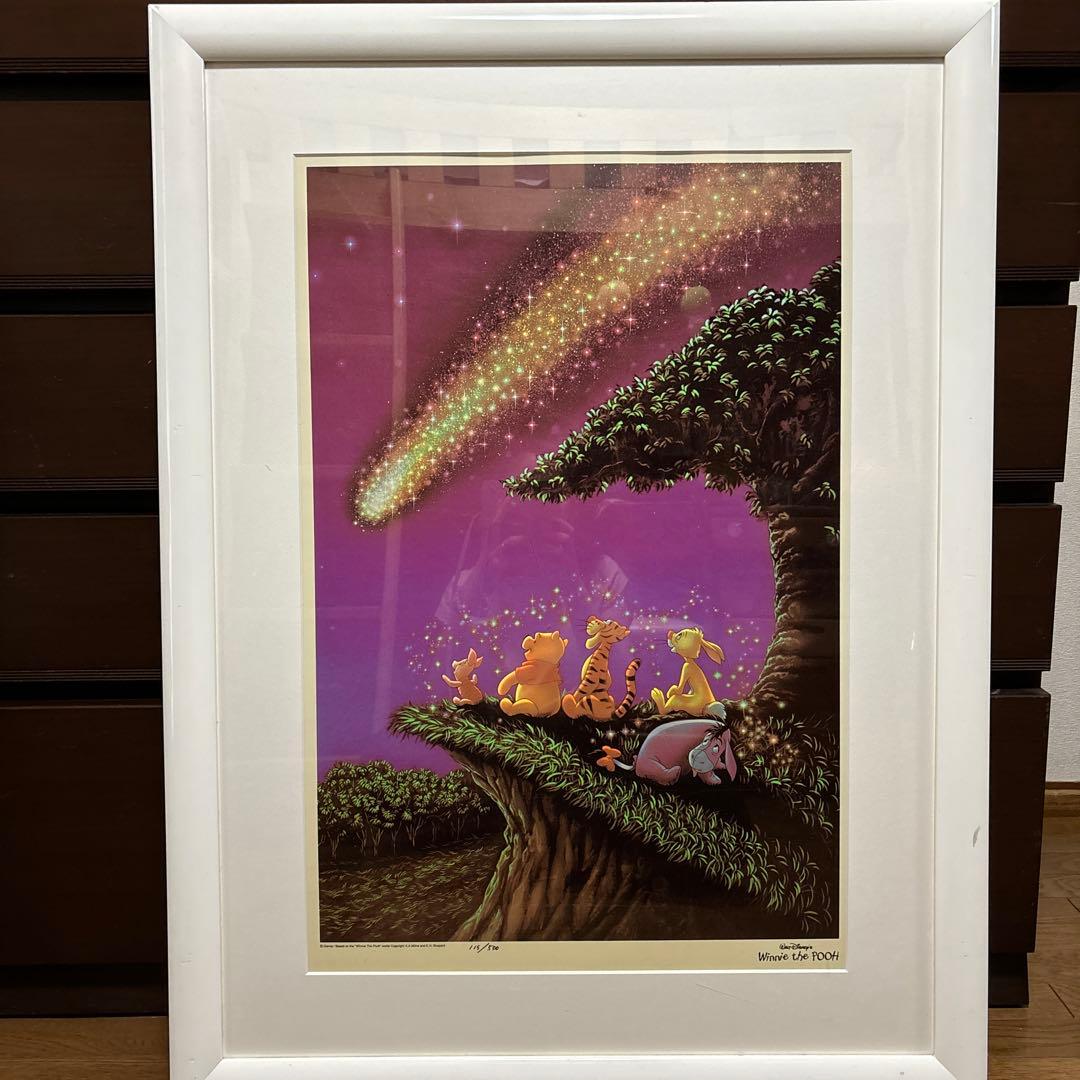 くまのプーさん　星空絵画　お引取のみ