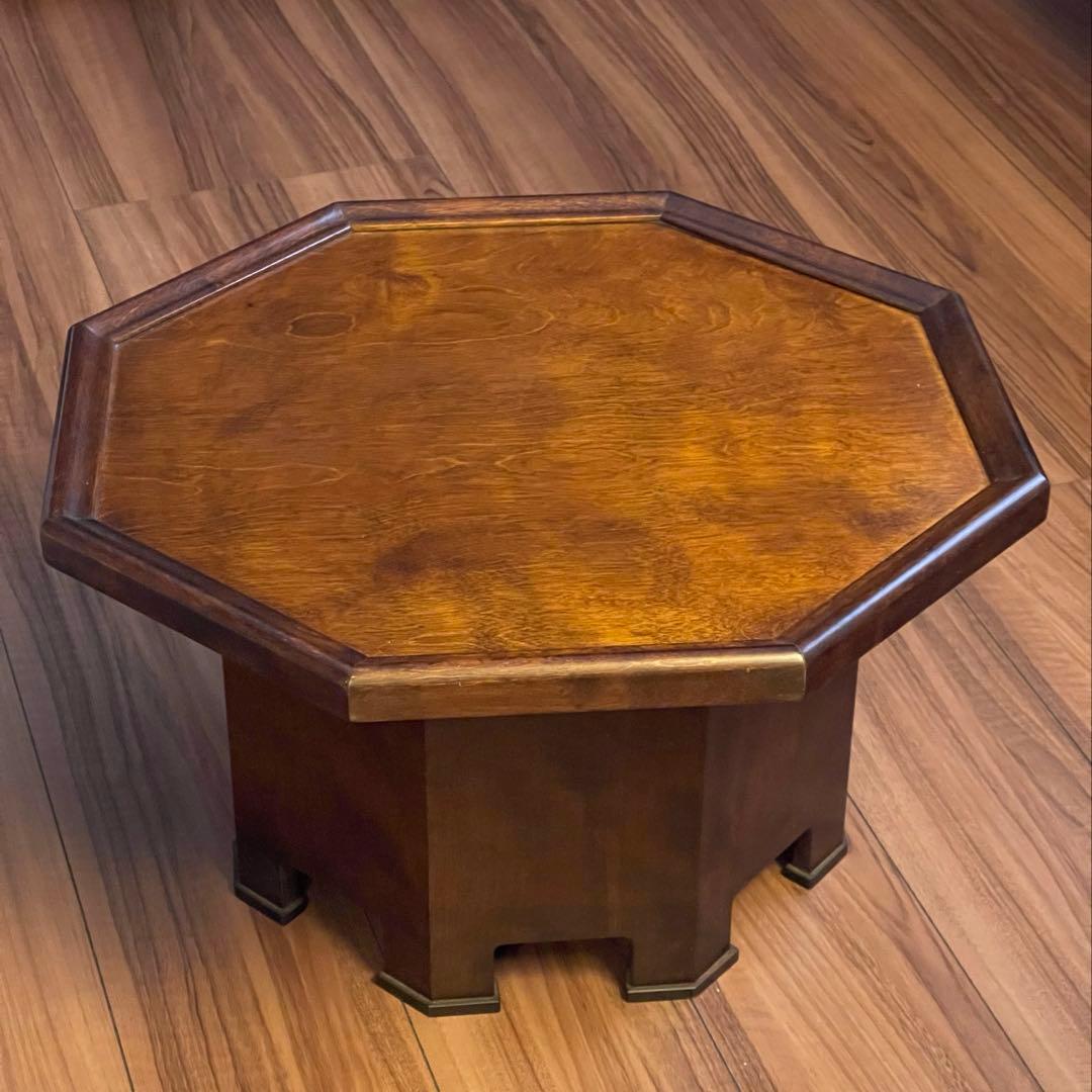 星野民藝　八角ミニテーブル　サクラ材　星野民芸