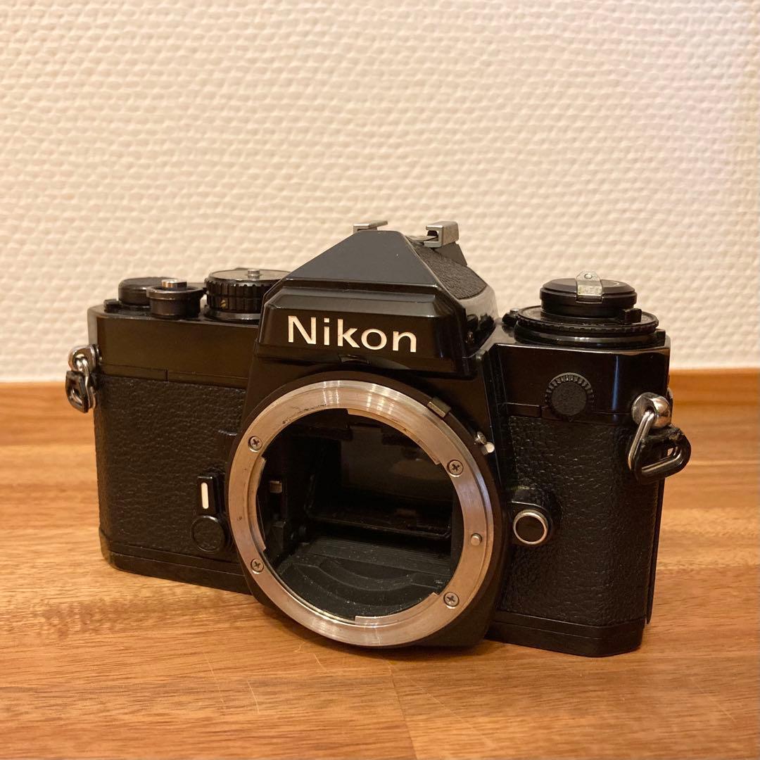 【精度良好・モルト交換済】ニコン Nikon FE ブラック 黒 ボディ