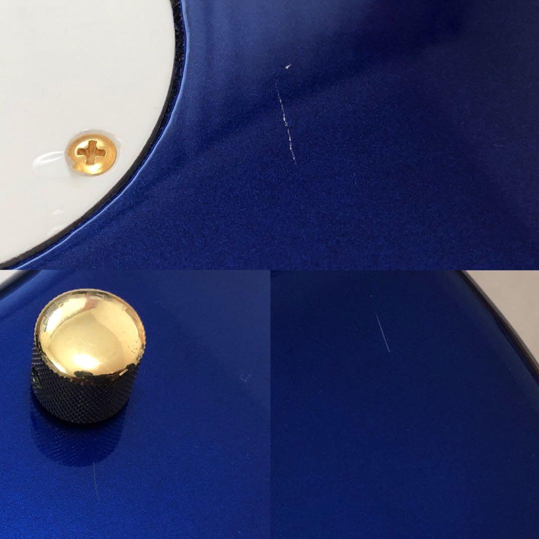 【超美品】ZO-3C メタリックブルー アンプ内蔵ミニギター ソフトケース付