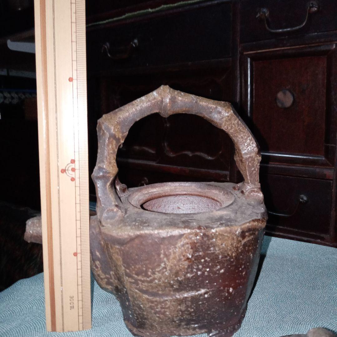 茶道具　備前焼　急須　水差し　竹内靖之