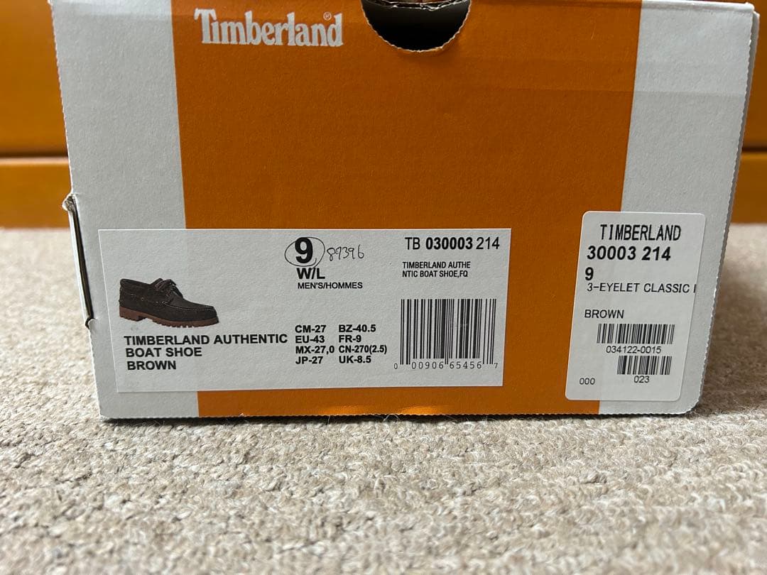 Timberland 3 EYELET CLASSIC 美品　27cm